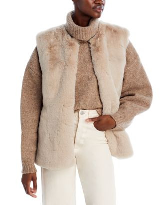 Surell Rex Rabbit Faux Fur Vest  | Bloomingdale's Jewelry & Accessories | Bloomingdale's (US)