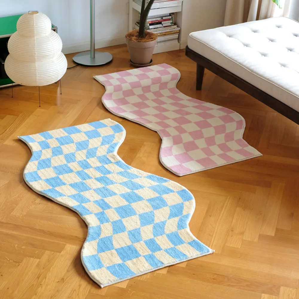 1pc Irregular Checkerboard Bedroom Rug Modern Fashion Classic Lattice Living Room Polyester Carpe... | Temu Affiliate Program