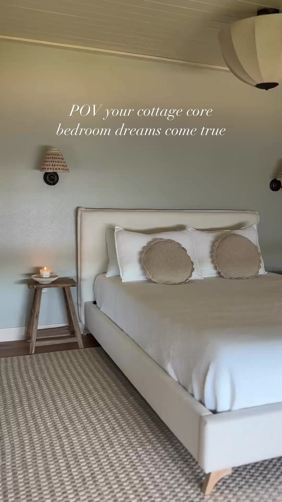 Loving every detail of our cottage core bedroom at our lake cabin! We recently installed these wall sconces and added new bedding from @onequince and it feels so quaint. 

I love these Bamboo Sheets, I went with white for a classic, timeless look. Instead of a duvet, I added the Organic Ribbed Cotton Coverlet in white. Simple and minimal 😀I also added a Mediterranean Fig candle and it smells so good! #quincepartner


#LTKFindsUnder50 #LTKStyleTip #LTKHome