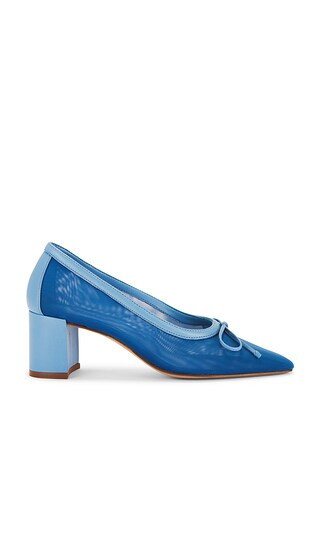 Schutz Arissa Block Mesh Pump in Blue. - size 9.5 | Revolve Clothing (Global)