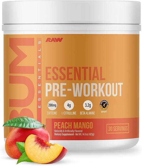 RAW Nutrition - Essential Pre - Chris Bumstead Pre Workout Formula, Sports Nutrition Pre-Workout ... | Amazon (US)
