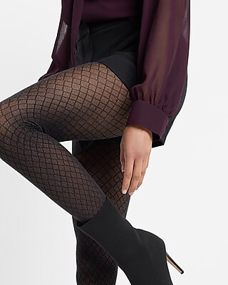 Metallic Diamond Full Tights | Express