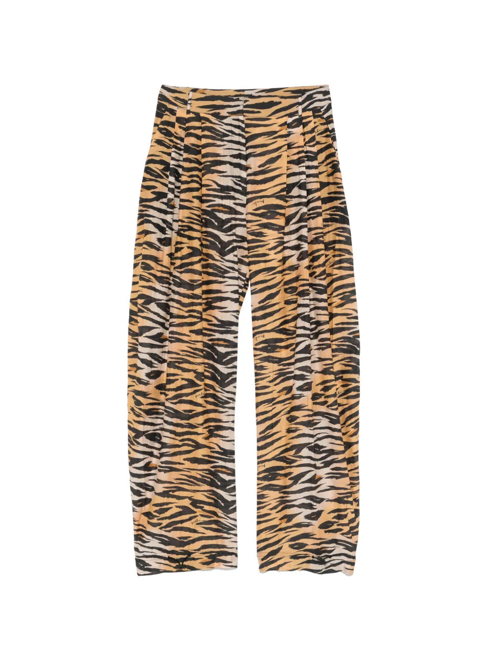 PINKO tiger-print trousers - Neutrals | Farfetch Global