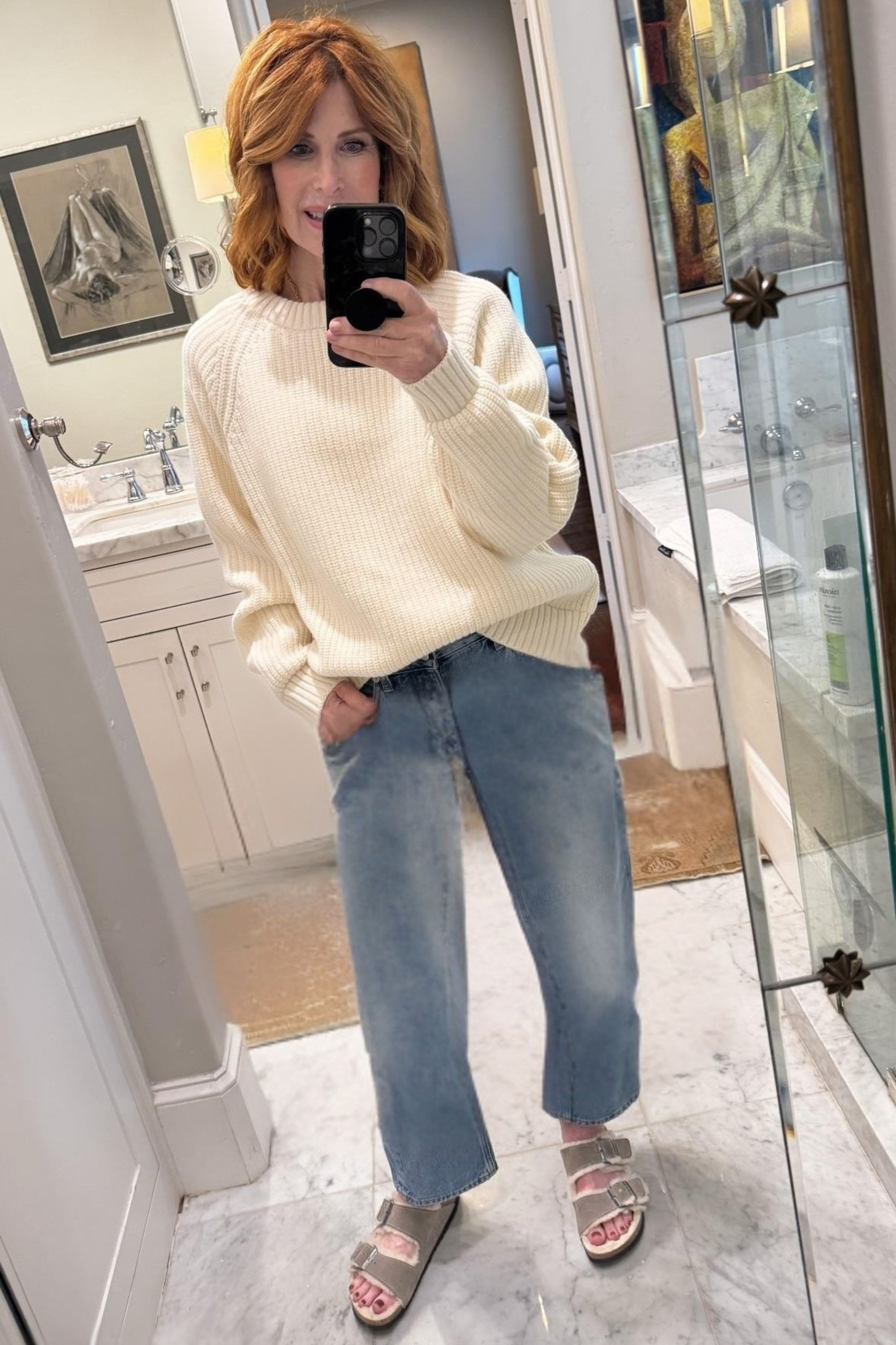 Loving this chunky Italian wool sweater! 

 #LTKootd #LTKSeasonal #LTKOver40