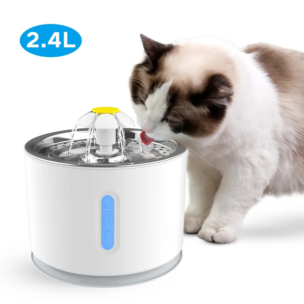 Pet Fountain,Cat Water Fountain, Automatic Water Dispenser for Cats and Dogs, Circulating Filtrat... | Walmart (US)