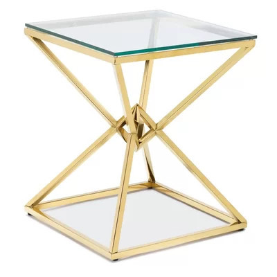 Mongillo Glass Top End Table | Wayfair North America