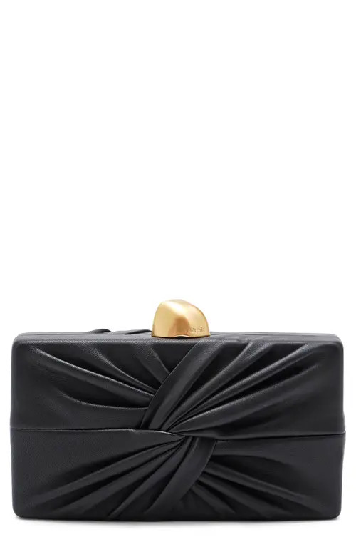 Cult Gaia Lisse Leather Clutch in Black at Nordstrom | Nordstrom