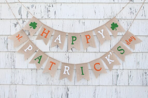 St Patricks Day Decorations St Patricks Day Burlap Banner | Etsy | Etsy (US)
