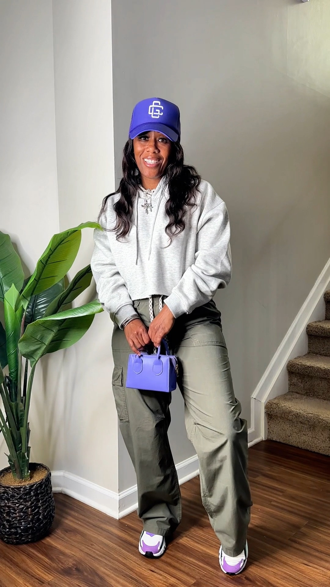 How I style green cargo pants with a grey hoodie. 

#LTKootd #LTKOver40 #LTKPetite