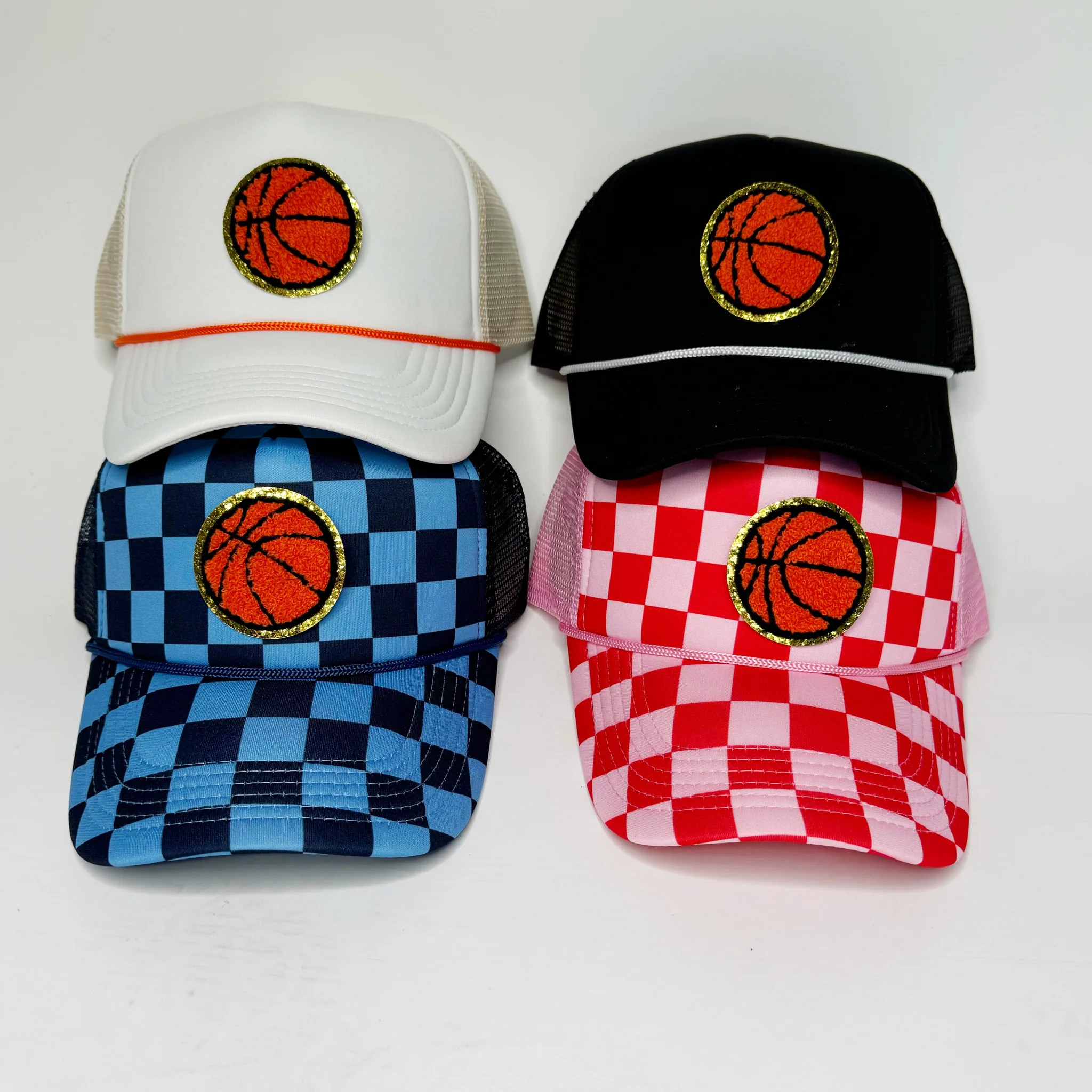 Basketball Small Patch Trucker Hat | Poppy & Pine