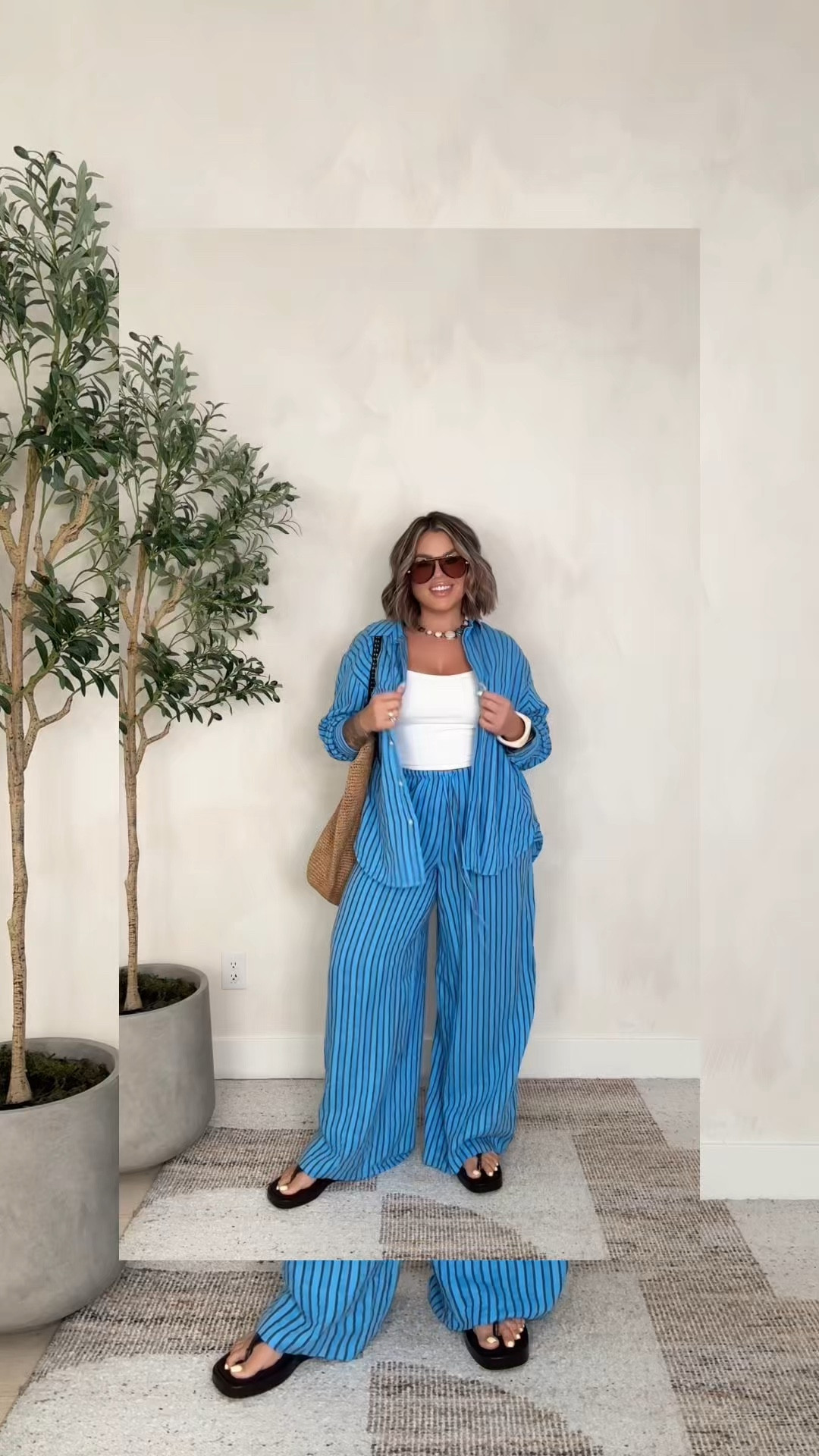 @americaneagle #aepartner #aejeans 
I have a stackable code for you to use 
( shayAE25 )
Code is valid 3/28-3/30 excludes clearance,3rd party items, giftcards & aerie items. 

🛑 anything not linked here will be on a seperate ltk video I did showing the same outfits. I’m only allowed to link AE items here. 

Blue pants L long 
Blue top L
Coral set L
Olive set pants L top XL 
Jeans sized up to 14L I got them a while ago and now they are big could def do 12L
Brown cargos L 
Brown tube top L 
Jean jacket L
Yellow strip dress L 
Jumpsuit L 