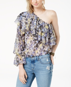 Lucky Brand One-Shoulder Flounce Top | Macys (US)