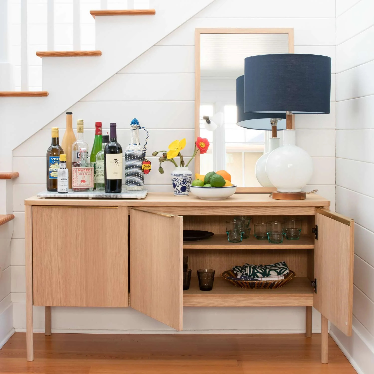 Gustav Hickory Mirror | Schoolhouse