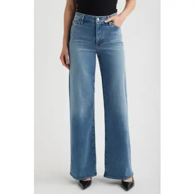 FRAME Le Slim Palazzo High Waist Wide Leg Jeans in Honeymoon at Nordstrom, Size 23 | Nordstrom
