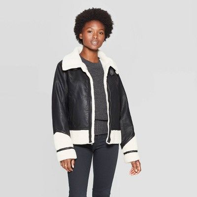 Women's Sherpa Moto Jacket - Universal Thread™ | Target