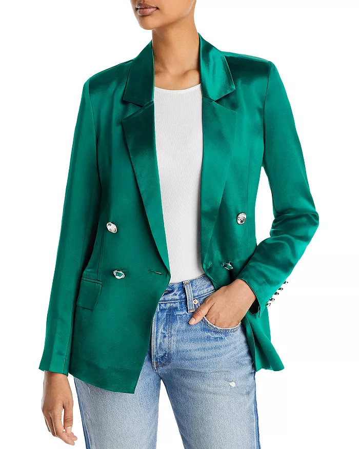 Saige Double Breasted Unstructured Blazer | Bloomingdale's (US)