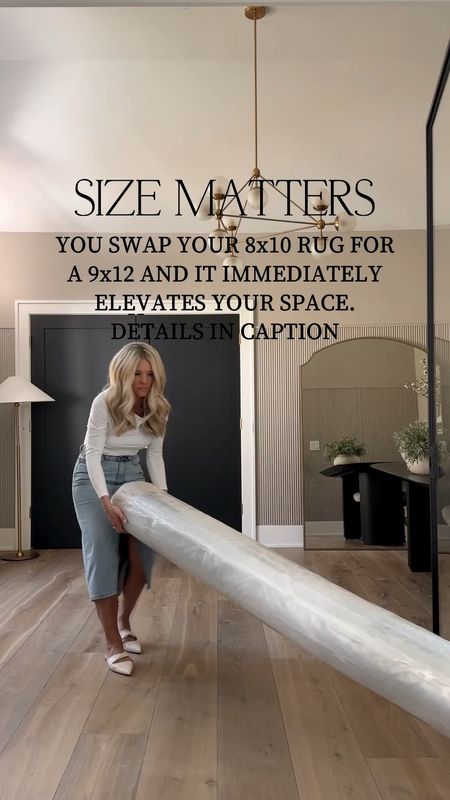 Size Matters. Making sure a rug is large enough for a space makes all the difference in a space  

#LTKhome #LTKstyletip #LTKover40