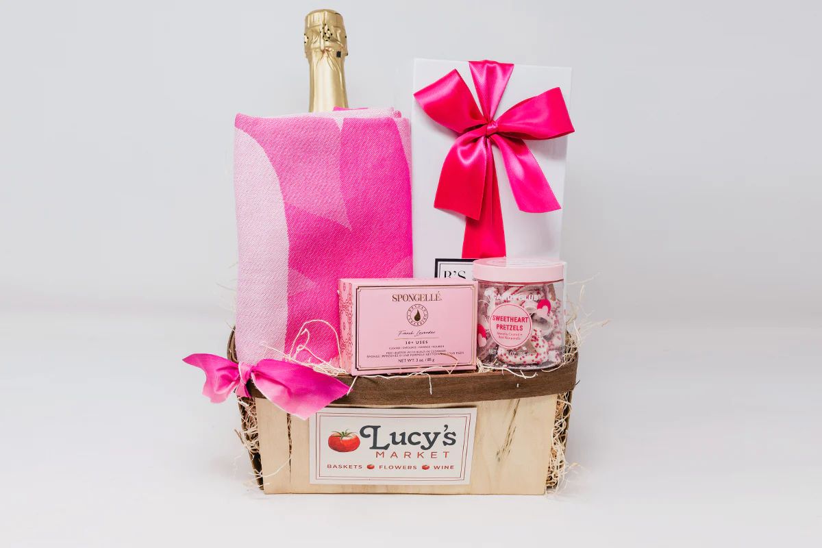 Pretty in Pink Valentine's Basket | Lucy's Market