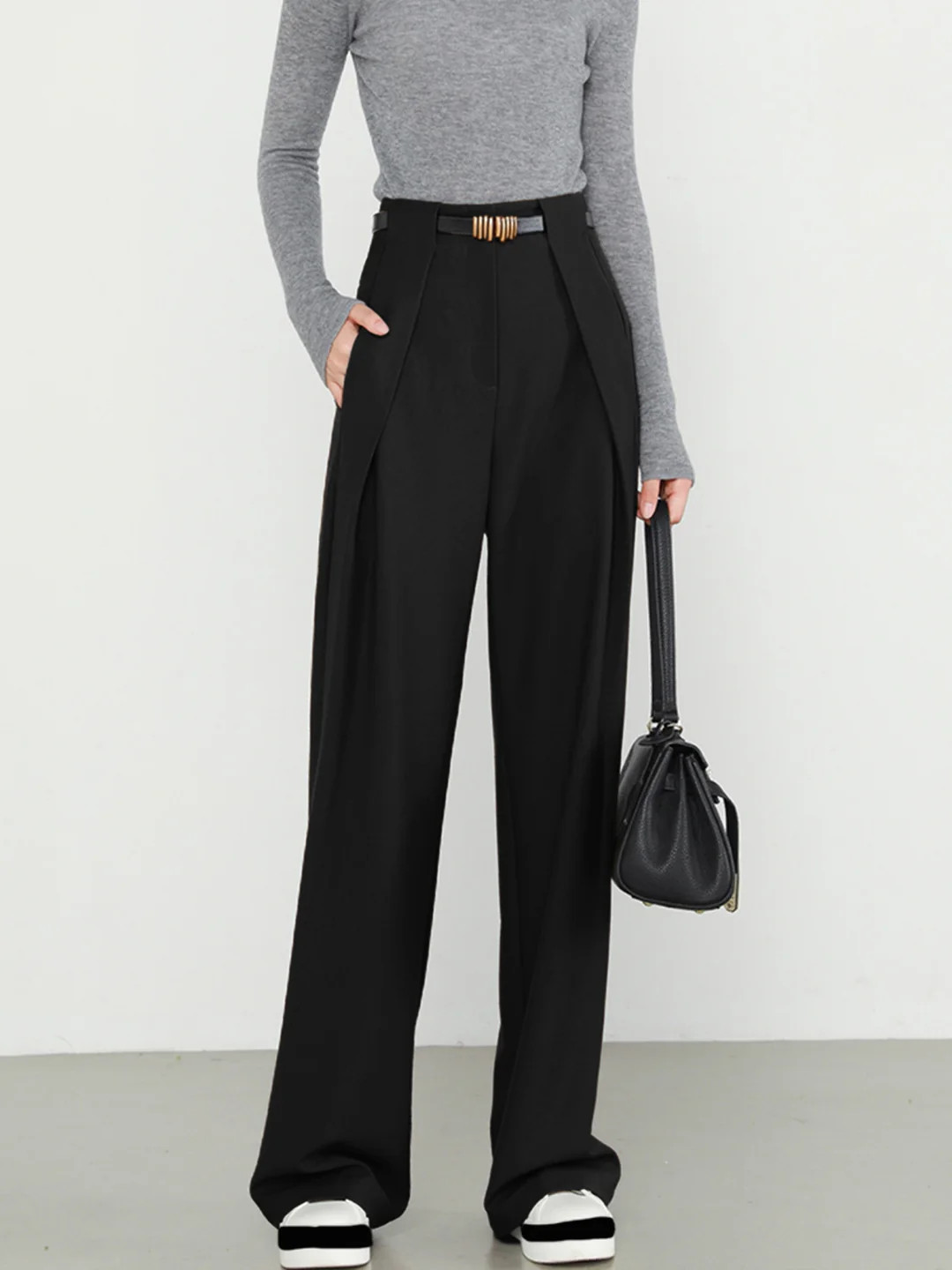 Plain Pockets Straight Pants | Commense