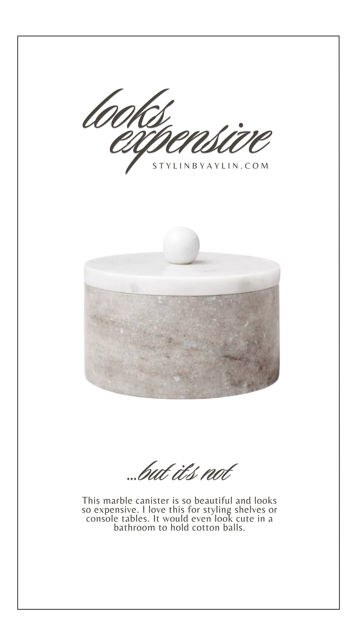 Looks expensive but it’s budget friendly! #stylinbyaylin #marble #canister

#LTKstyletip #LTKhome #LTKfindsunder50