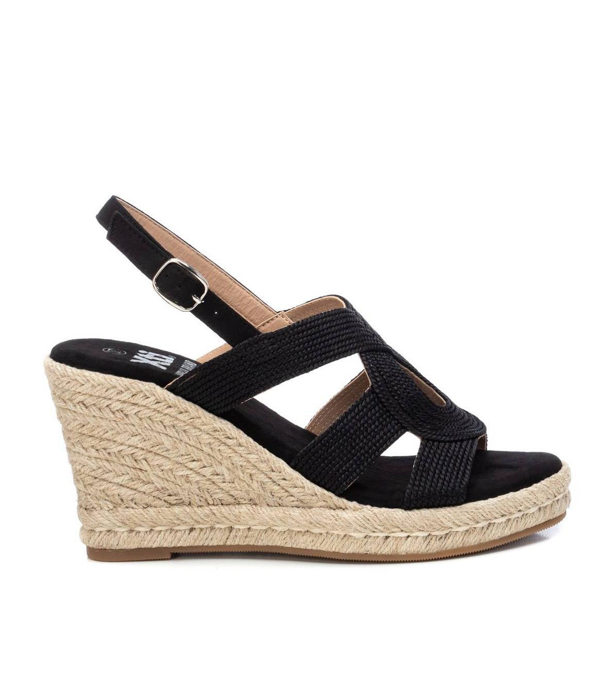 Women's Jute Wedge Sandals By Xti - Black | Macy's