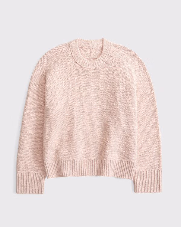 Women's The A&F Madeline Textural Crew Sweater | Women's Tops | Abercrombie.com | Abercrombie & Fitch (US)