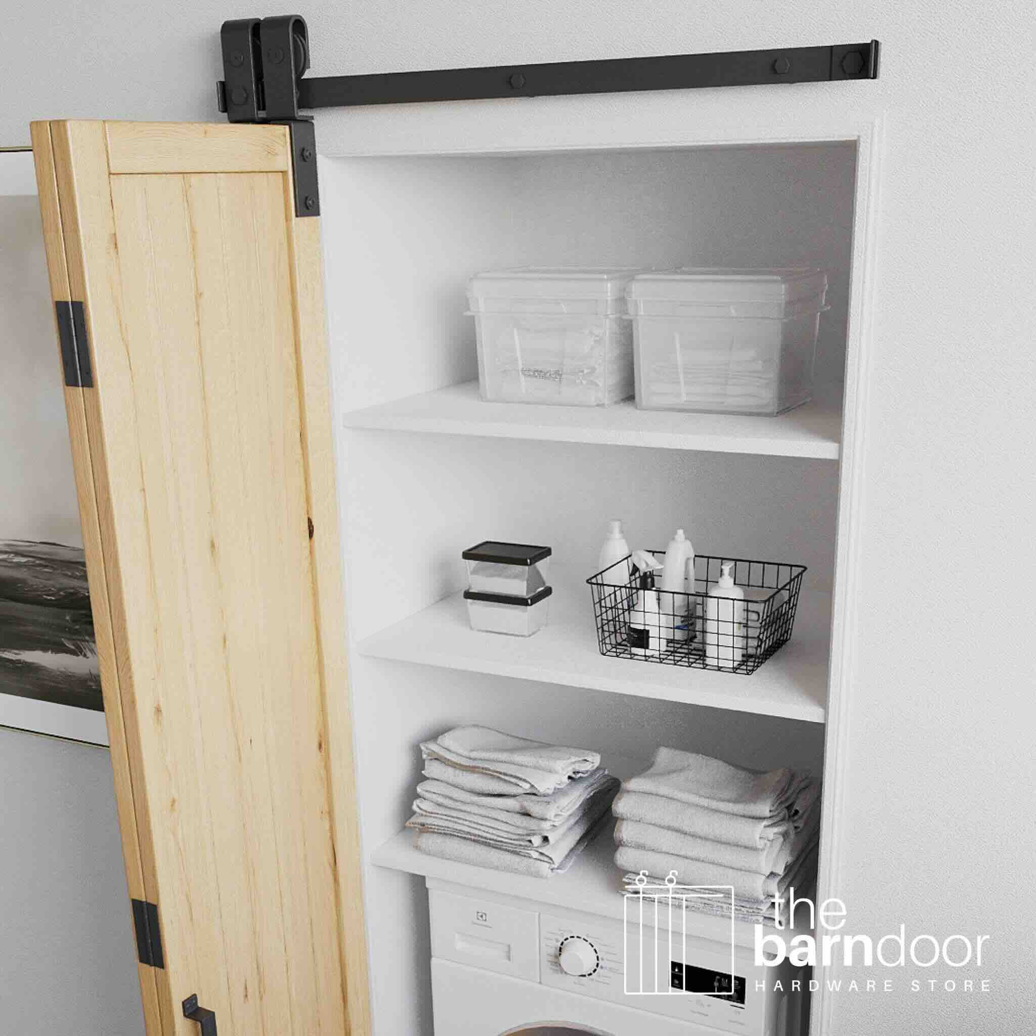Classic J-Strap Bifold Barn Door Hardware Kit | 2 Door Kit | The Barn Door Hardware Store