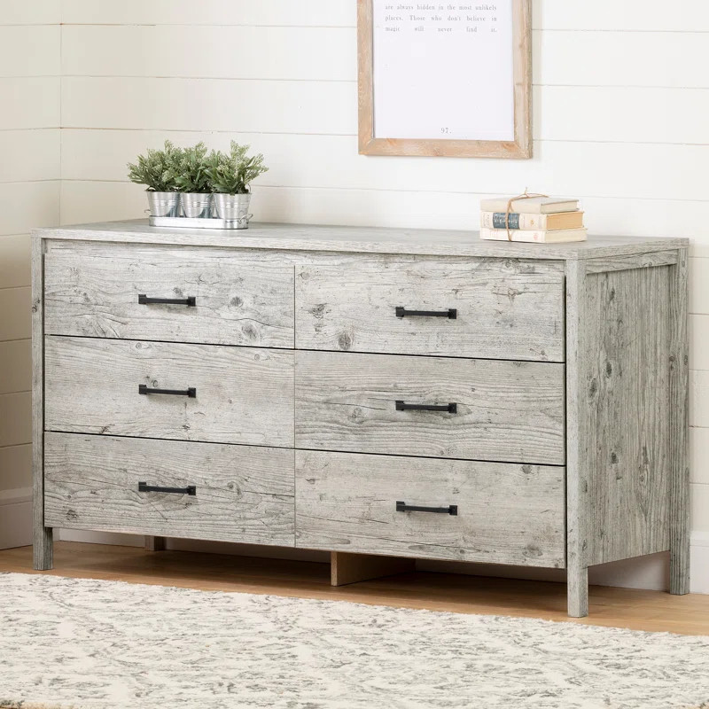 Gravity 6 Drawer Double Dresser | Wayfair North America