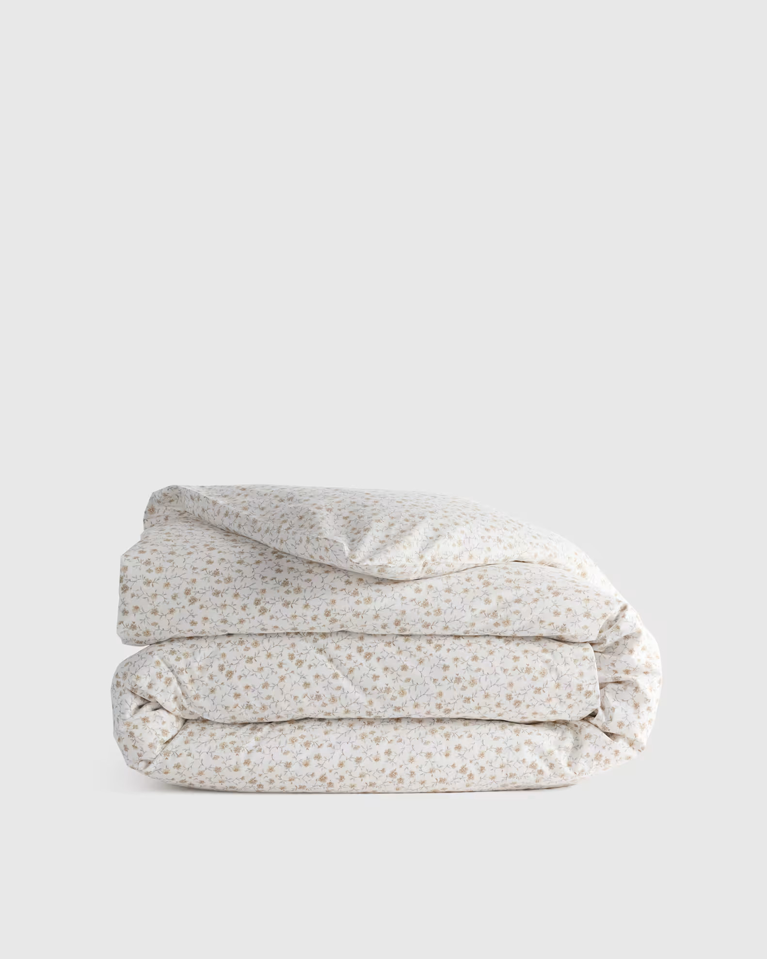 Classic Organic Percale Floral Duvet Cover | Quince