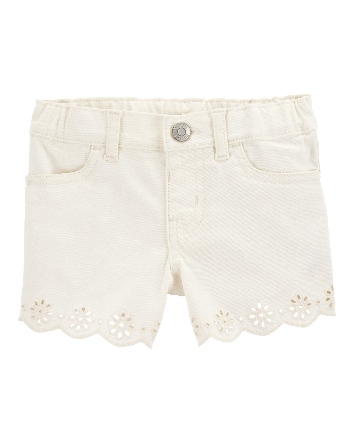 Toddler Iconic Eyelet Short - Cream | Carter's Inc