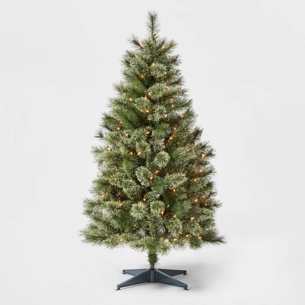 4.5ft Pre-lit Artificial Christmas Tree Virginia Pine Clear Lights - Wondershop™ | Target