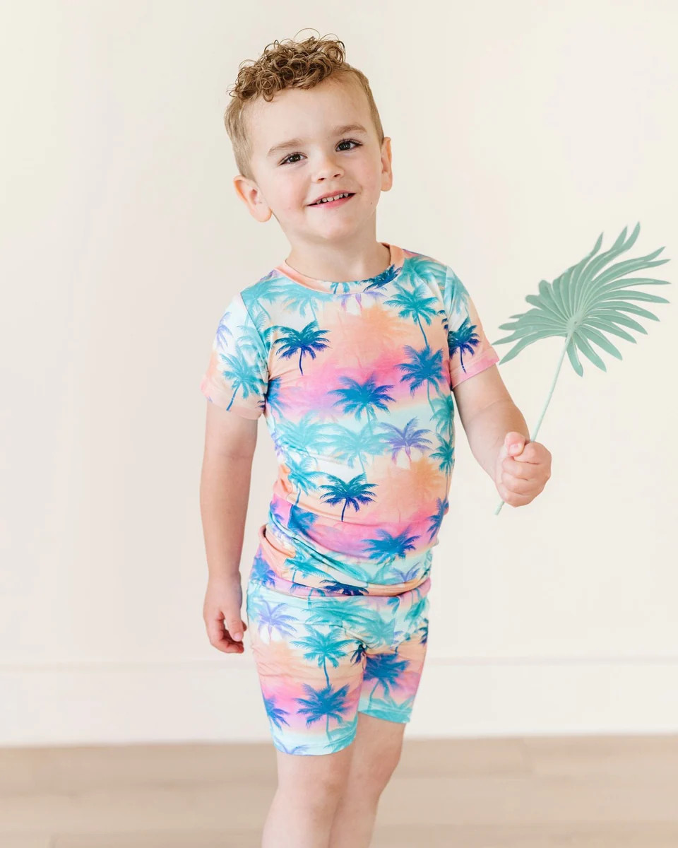 Cool, Palm, & Collected Two-Piece Pajama Set | Bums & Roses