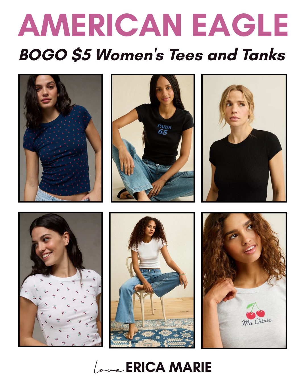 Shop tees and tank tops with this Buy One, Get One for $5 deal. Stock up on comfortable everyday basics in a variety of colors and styles, perfect for school, casual outfits, layering, and everyday wear. Don't miss this limited-time savings on wardrobe essentials. 

 #LTKootd #LTKSaleAlert #LTKPetite