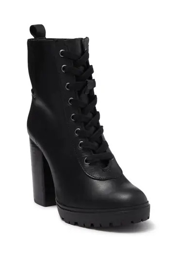 Latch Croc Embossed Block Heel Boot | Nordstrom Rack