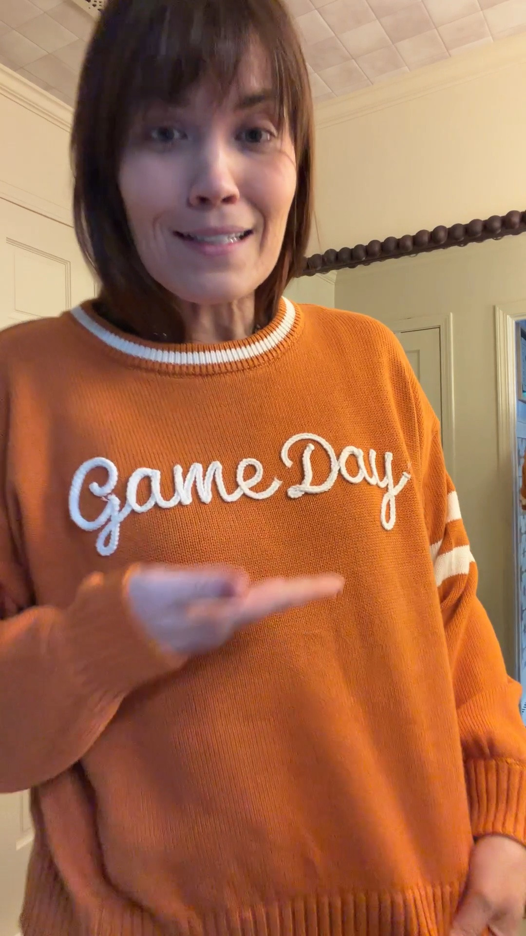 Love this knit school spirit sweater - comes in many collegiate colors for only $35! 🏈

#gameday #sec #gamedaysweater

#LTKootd #LTKSeasonal