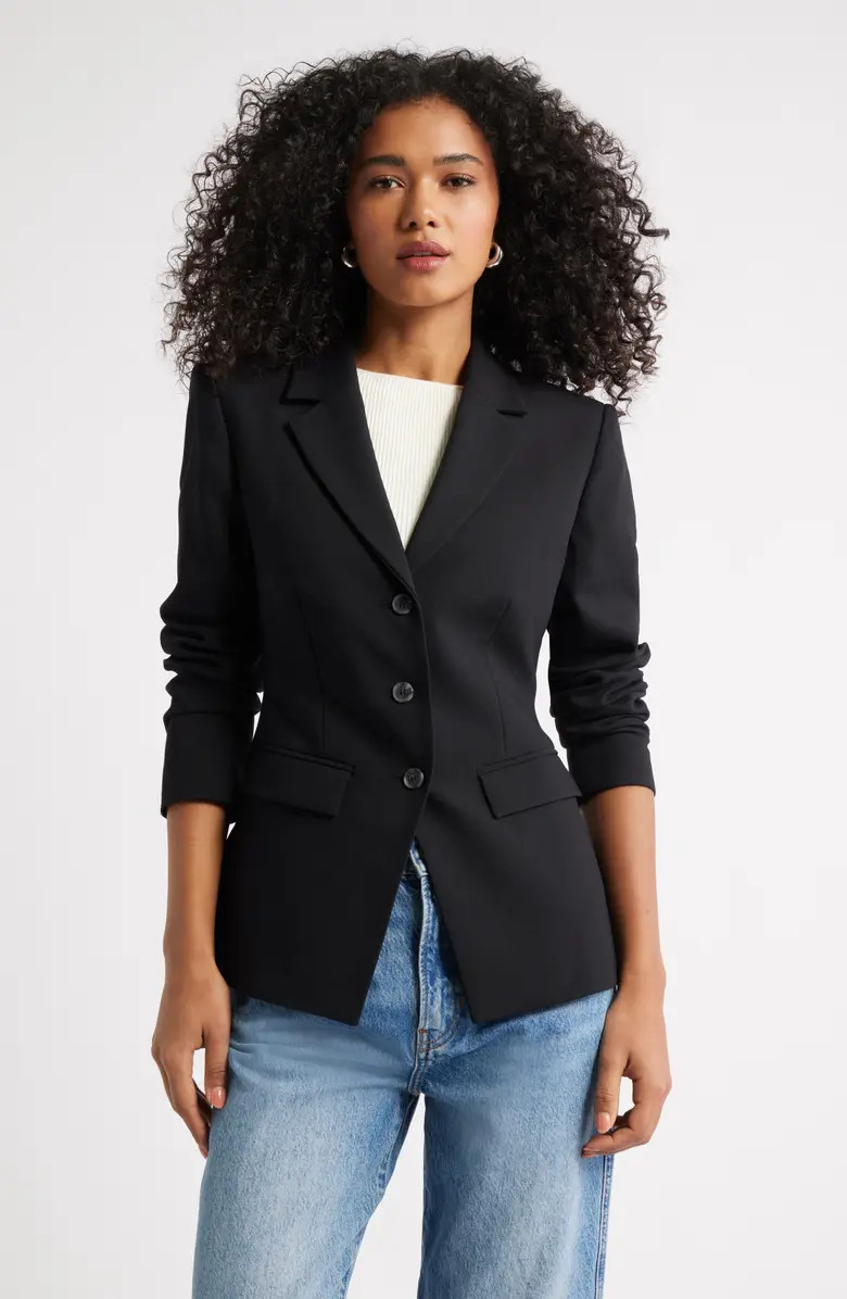 Open Edit The Icon Fitted Single Breasted Blazer | Nordstrom | Nordstrom