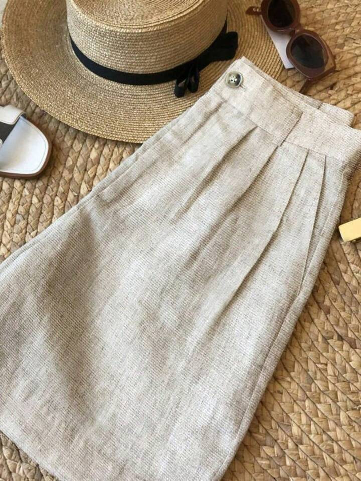 Women's Solid Color Summer Shorts, Fashion | SHEIN