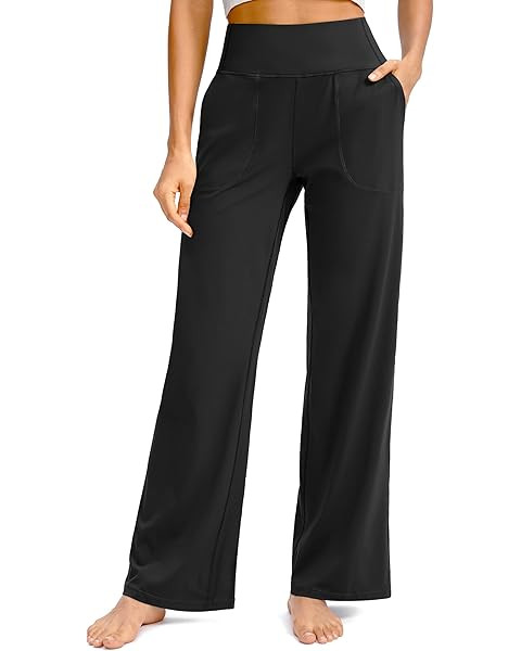 ODODOS Modal Soft Wide Leg Pants for Women High Waist Casual Relaxed Pants with Pockets-27/29"/ 3... | Amazon (US)