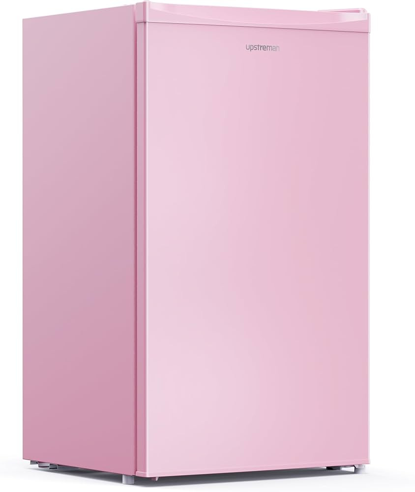 Upstreman 3.2 Cu.Ft Mini Fridge with Freezer, Pink-BR321 | Amazon (US)