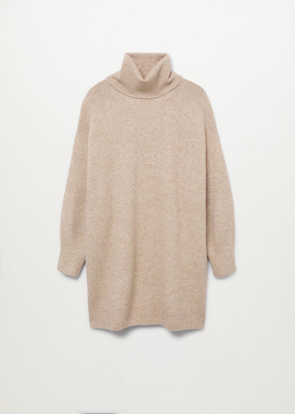 Turtle neck knit dress | MANGO (US)