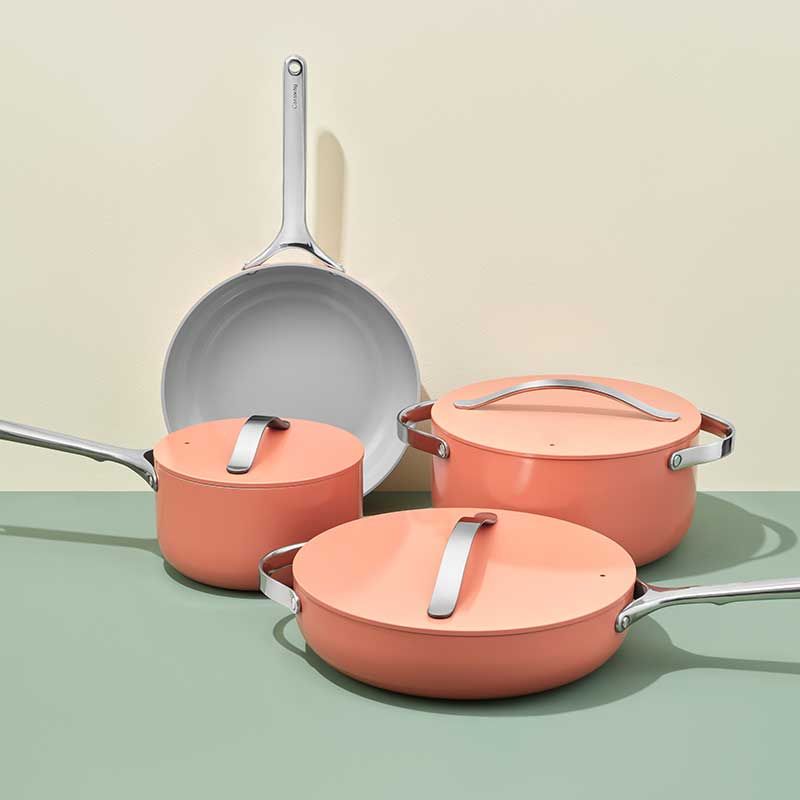 Ceramic Cookware Set | Nonstick Pots & Pans Set | Non-Toxic | Caraway | Caraway