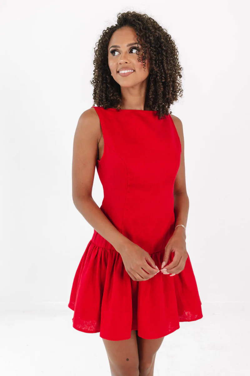 Giving Gameday Dress - Red | The Impeccable Pig