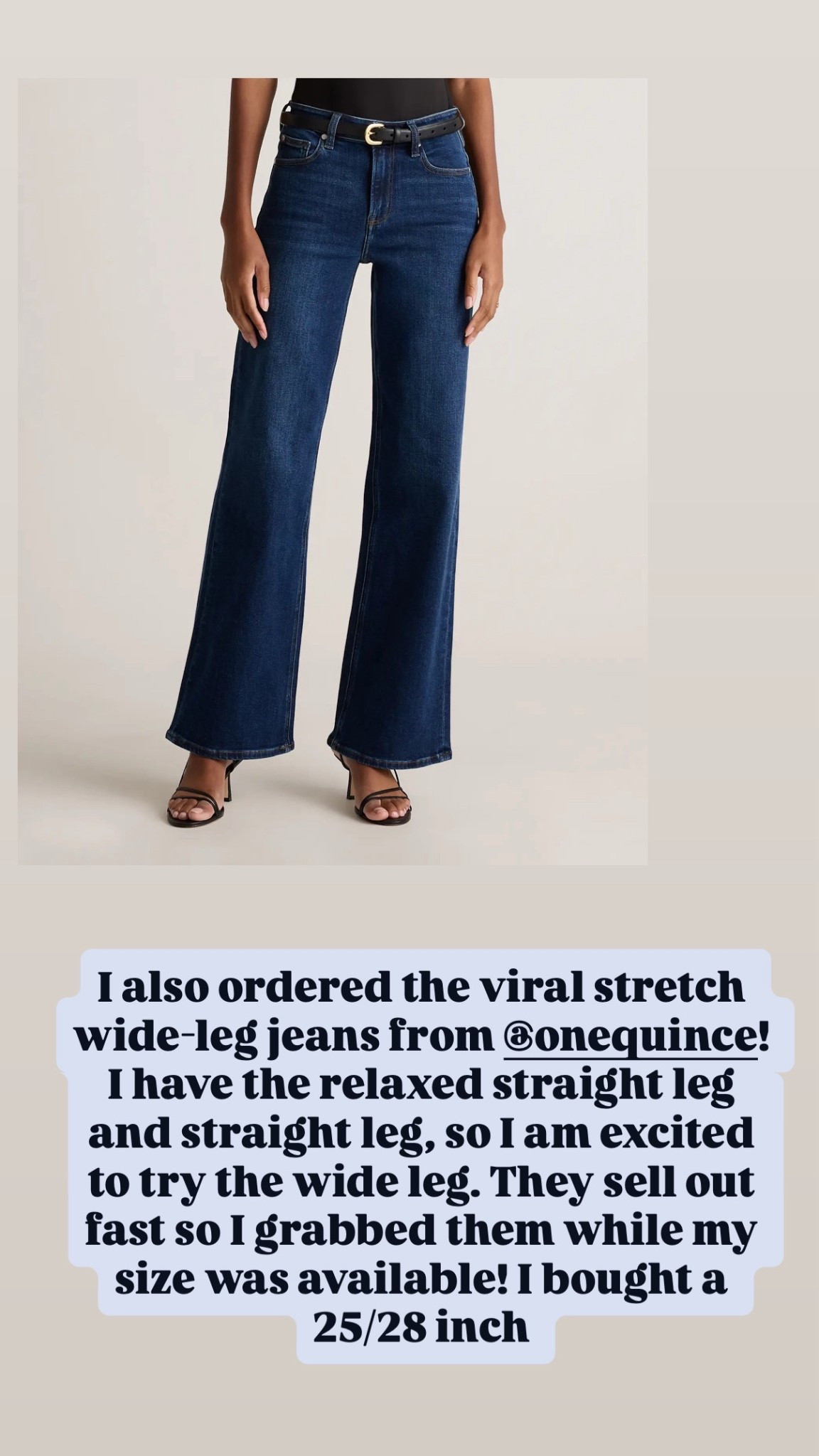 I ordered the @onequince viral Bella wide leg jeans! 👖 

#LTKFindsUnder100 #LTKFindsUnder50 #LTKPetite