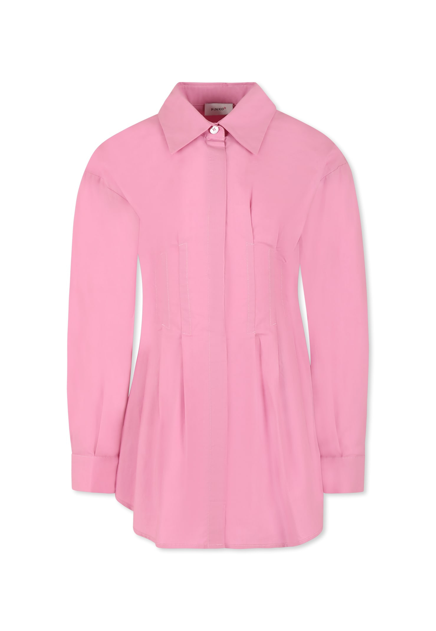 Pinko Pink Dress For Girl With Logo | Italist.com US