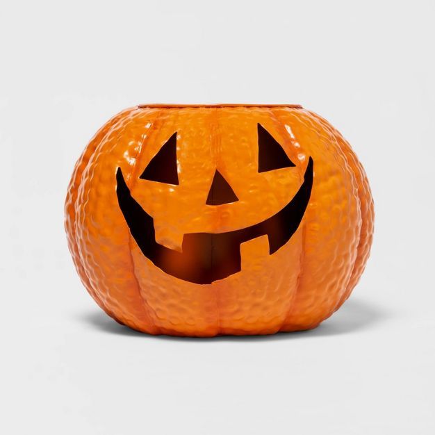 12" Metal Pumpkin Halloween Planter - Hyde & EEK! Boutique™ | Target