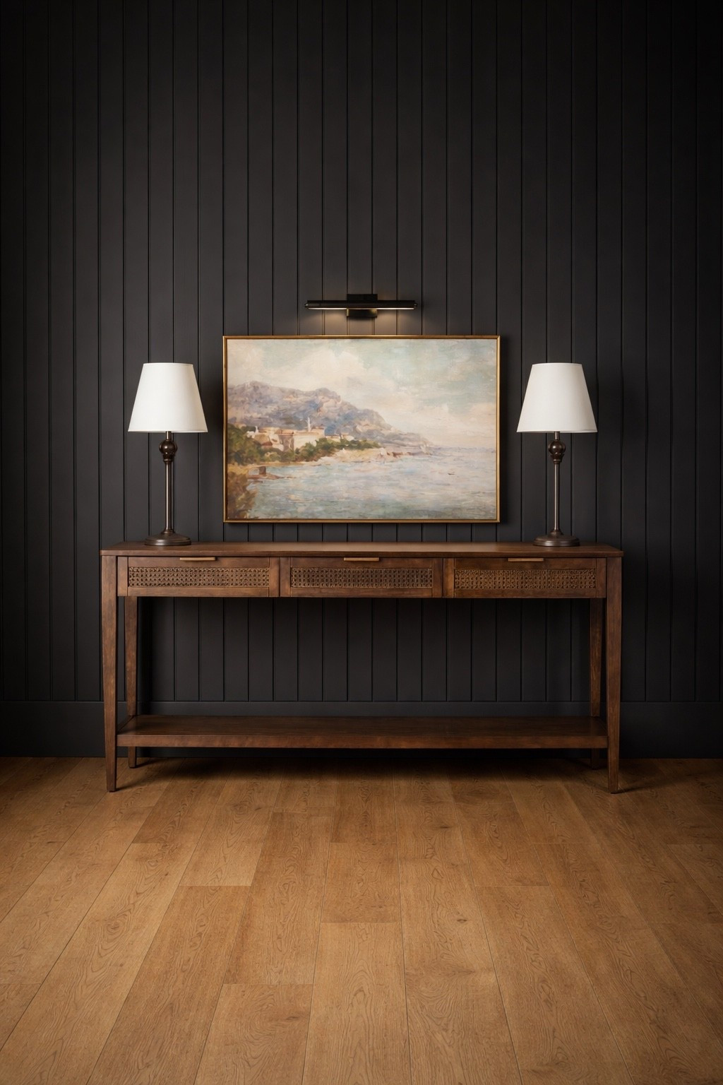 It’s all from target and it’s all on sale! Styled console table, picture, light, table lamps ￼

#LTKSaleAlert #LTKHome