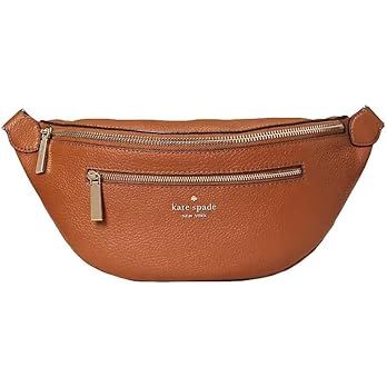 Kate Spade New York Leila Leather Belt Bag Fanny Pack in Warm Gingerbread | Amazon (US)