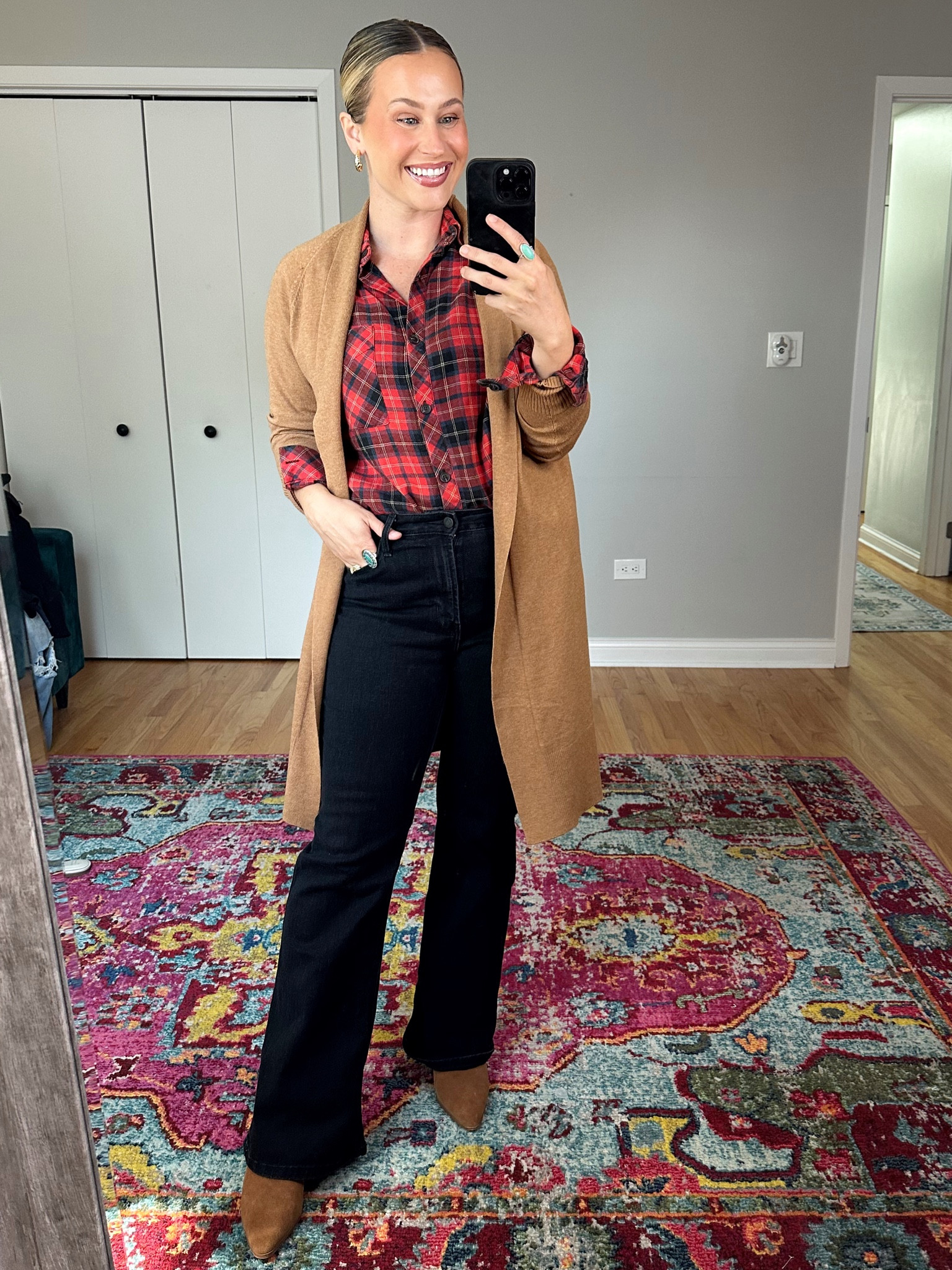 Oversized flannel outfit 6 ways / black pants, oversized flannel, long cardigan and suede booties. 

casual fall outfits / fall 2023 outfits / fall outfits 2023 / 2023 fall fashion trends / fashion inspo / fall outfit inspo #fallfashion #falloutfits  #casualfalloutfits #amazonfashion #amazonfinds  #targetfinds #target #pumpkinpatchoutfit #fallfamilypictures #flanneloutfit flannel outfit / oversized flannel / fall shoes / #businesscasualoutfit #workoutfit target outfit #teacheroutfit teacher outfit 

#LTKworkwear #LTKshoecrush #LTKunder50
