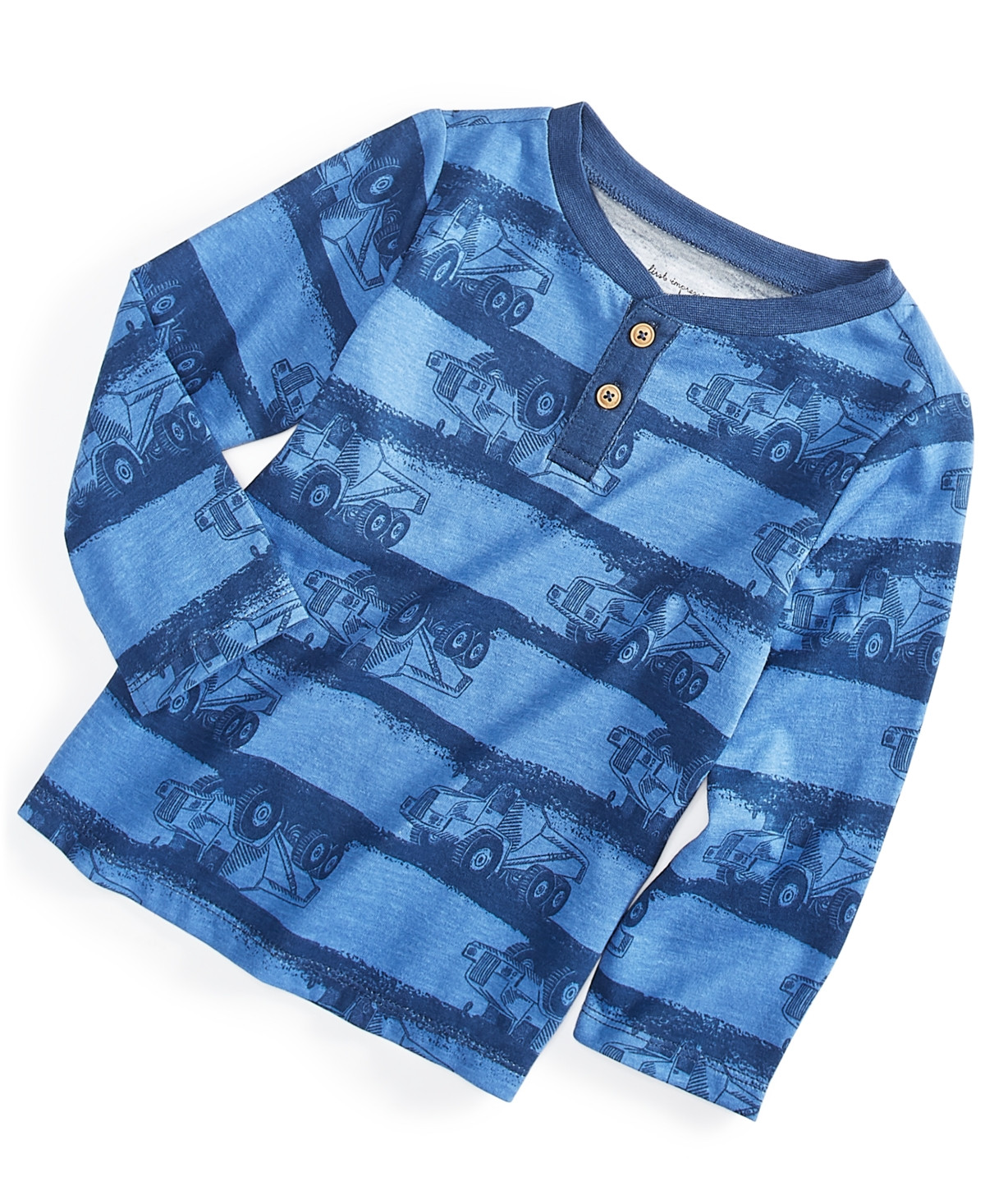 First Impressions Baby Boys Truck Stripe Long-Sleeve Henley, Created for Macy's | Macys (US)