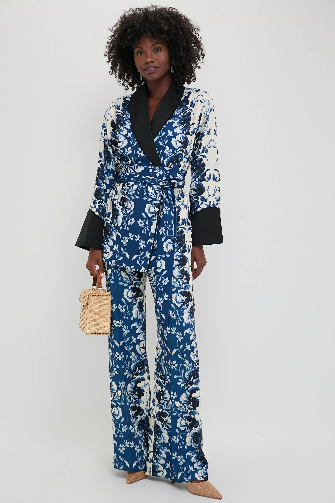 Indigo Reflection Drapey Twill Erin Pants | Tuckernuck (US)